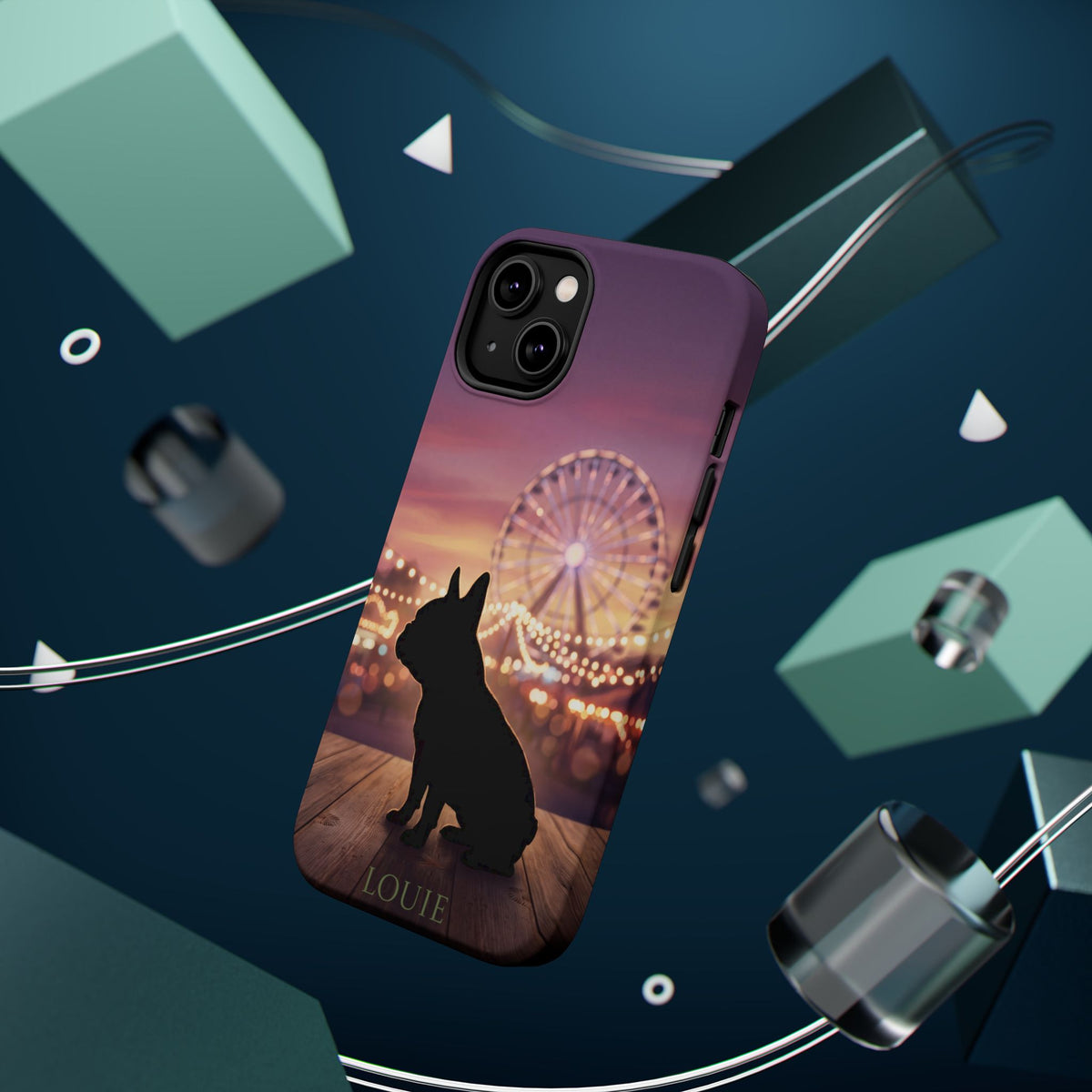 Personalized French Bulldog Carnival Nights Phone Case — Wireless Charging Cover