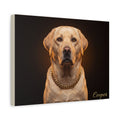 Labrador Personalized Canvas | Gold Chain Boss Dog Wall Art