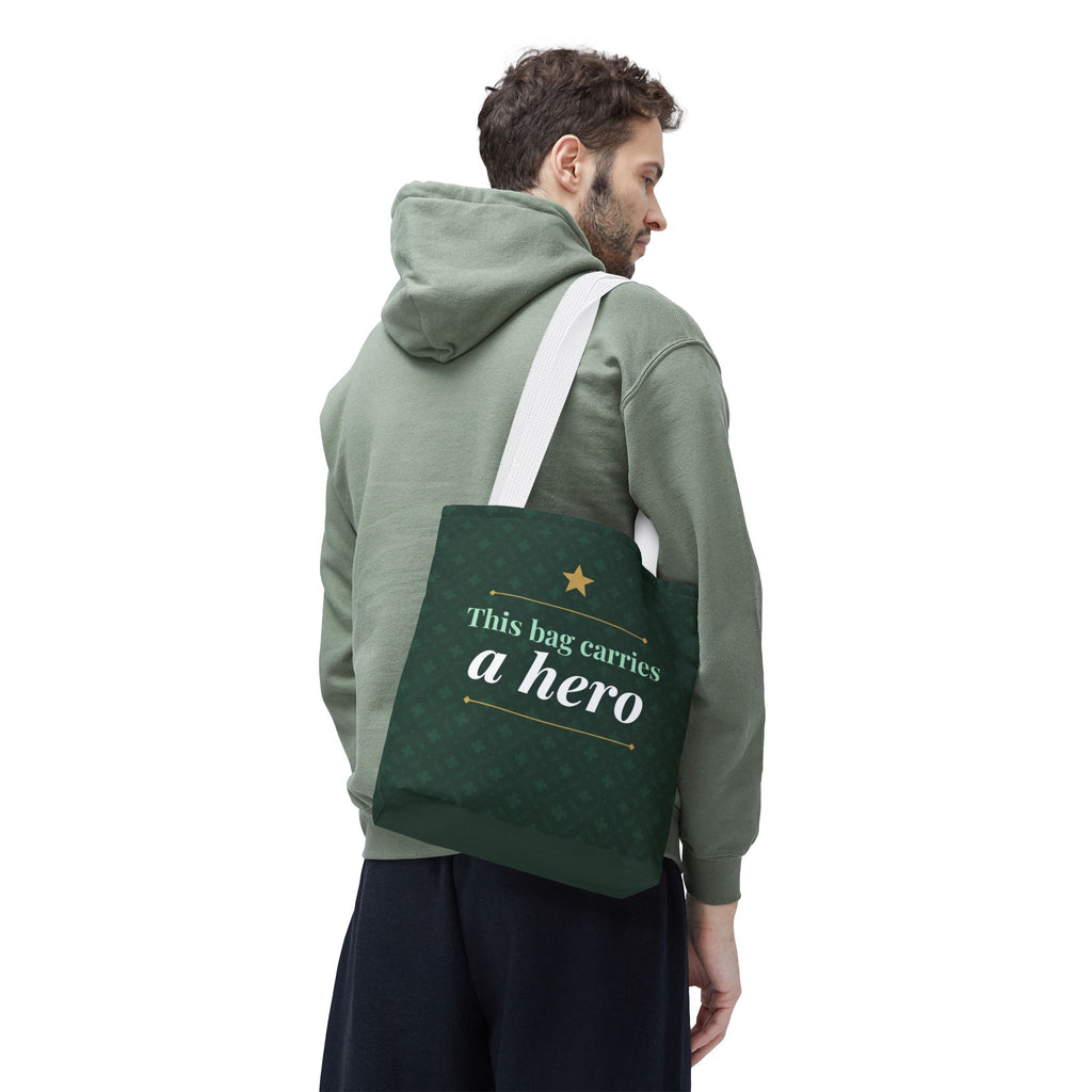 This Bag Carries a Hero Tote | Nurse Gift Tote Bag | Essential Worker Appreciation Gift | Premium Polyester Carry-All