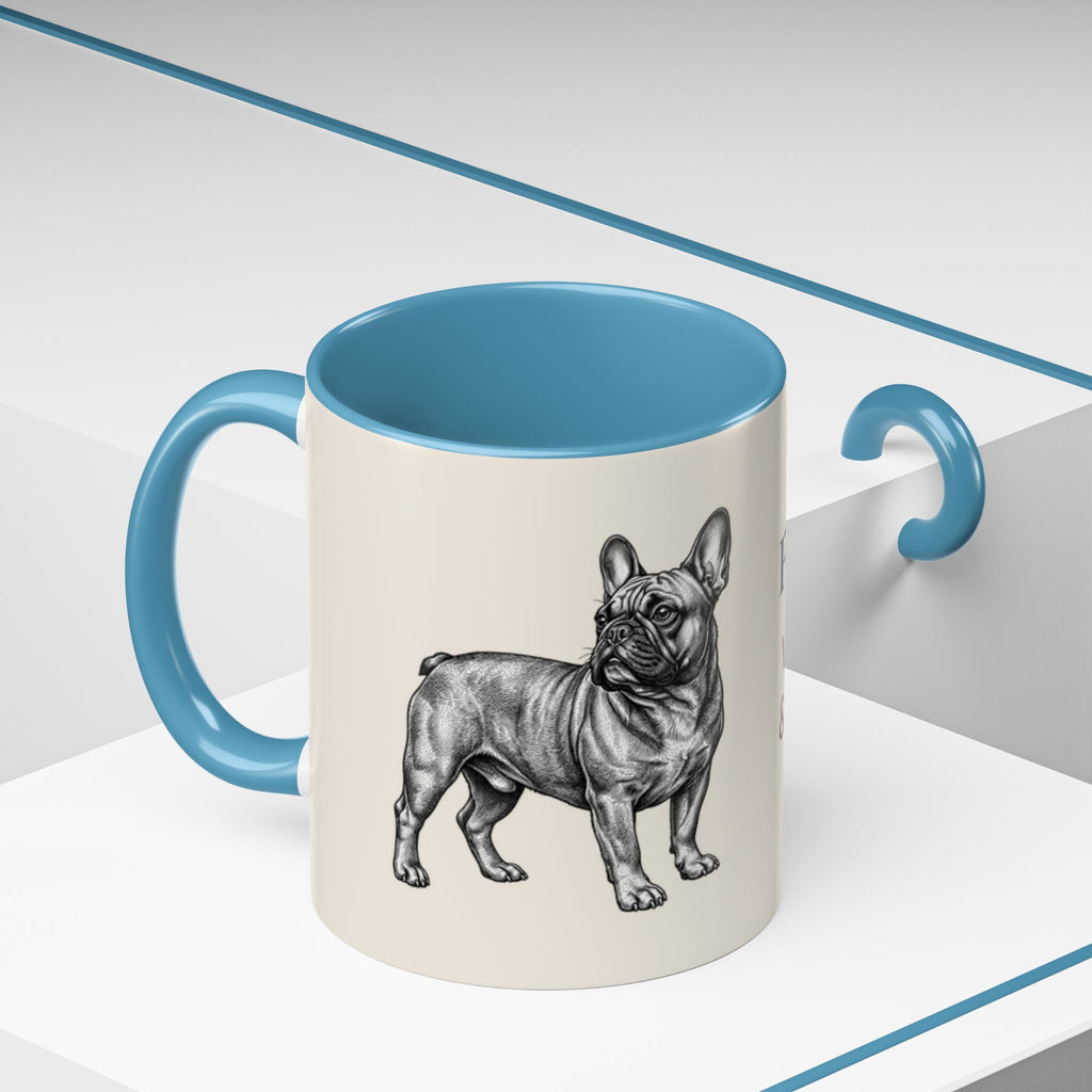 Personalized Frenchie Mug – Custom Name Coffee Mug – French Bulldog Lover Gift