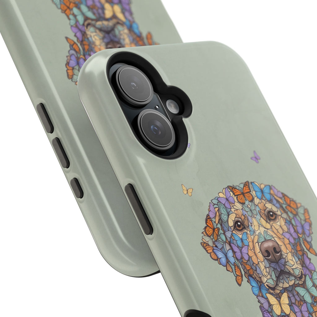 Personalized Butterfly Labrador Phone Case — Tough Magnetic Case with Wireless Charging