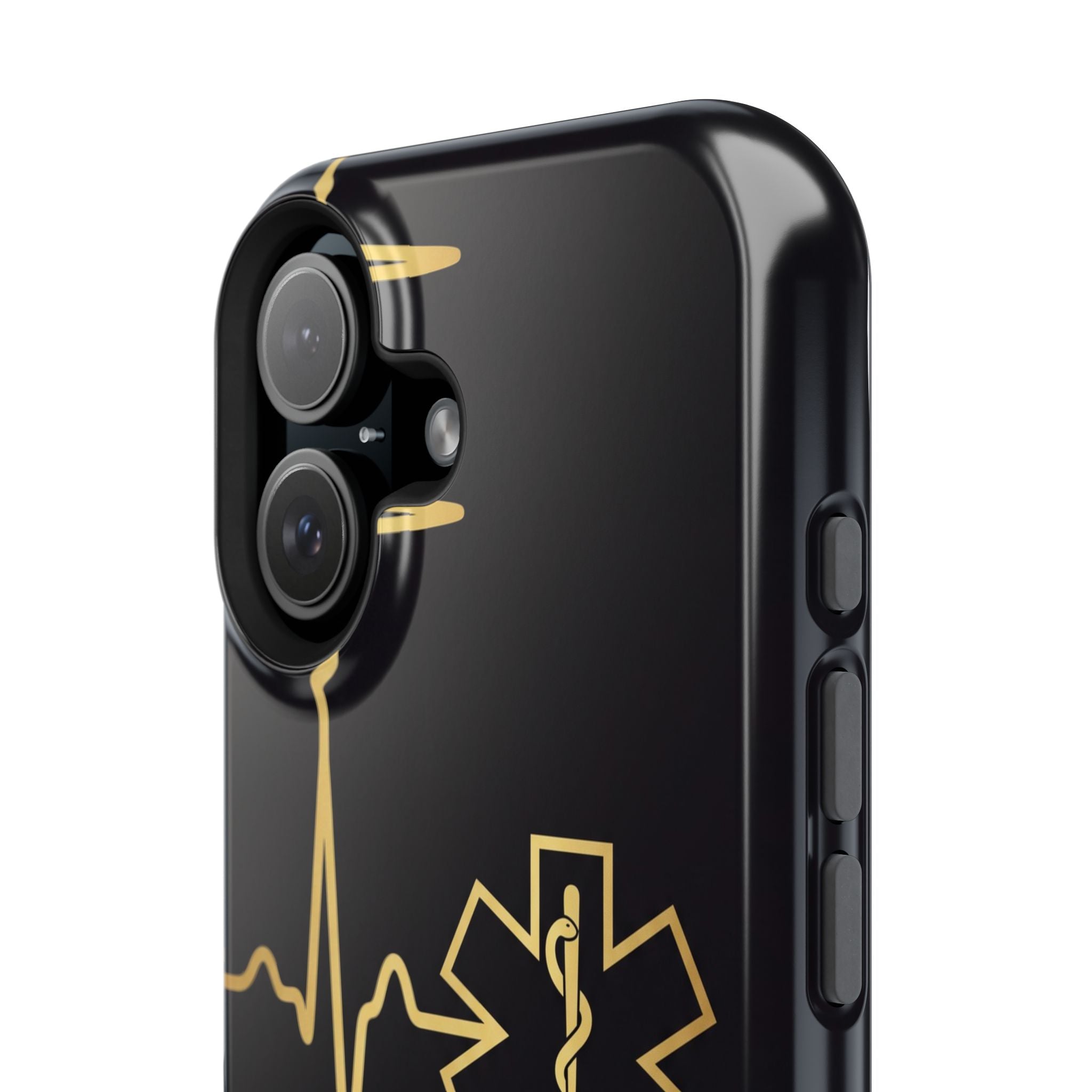 Paramedic/EMT Heartbeat Line Phone Case — Magnetic Wireless Charging Cover