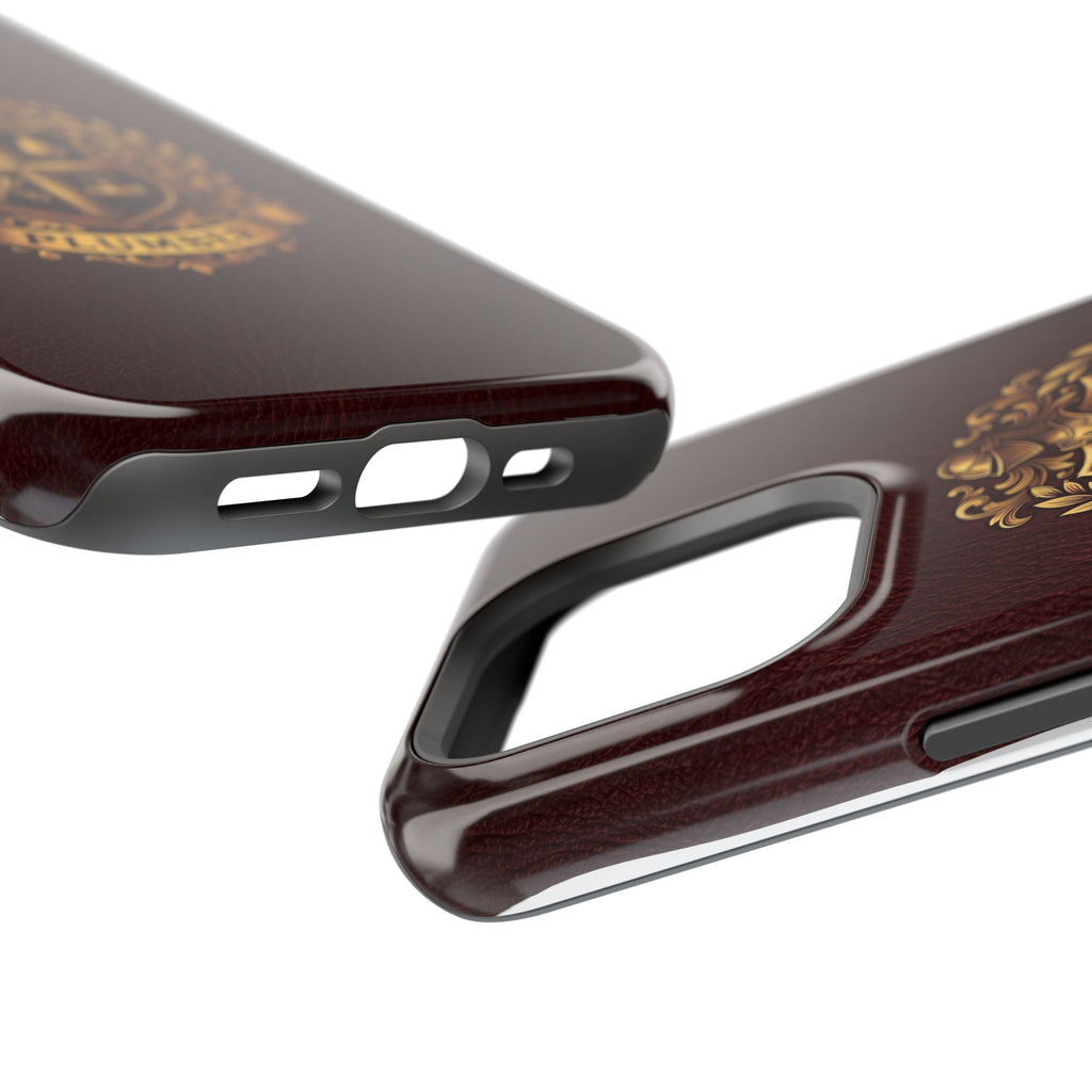 Plumber Crest Phone Case — Heraldic Shield Design Wireless Charging Cover