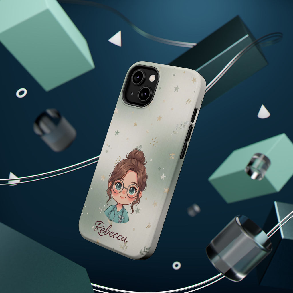 Personalized Starry Nurse Phone Case — Wireless Charging Cover