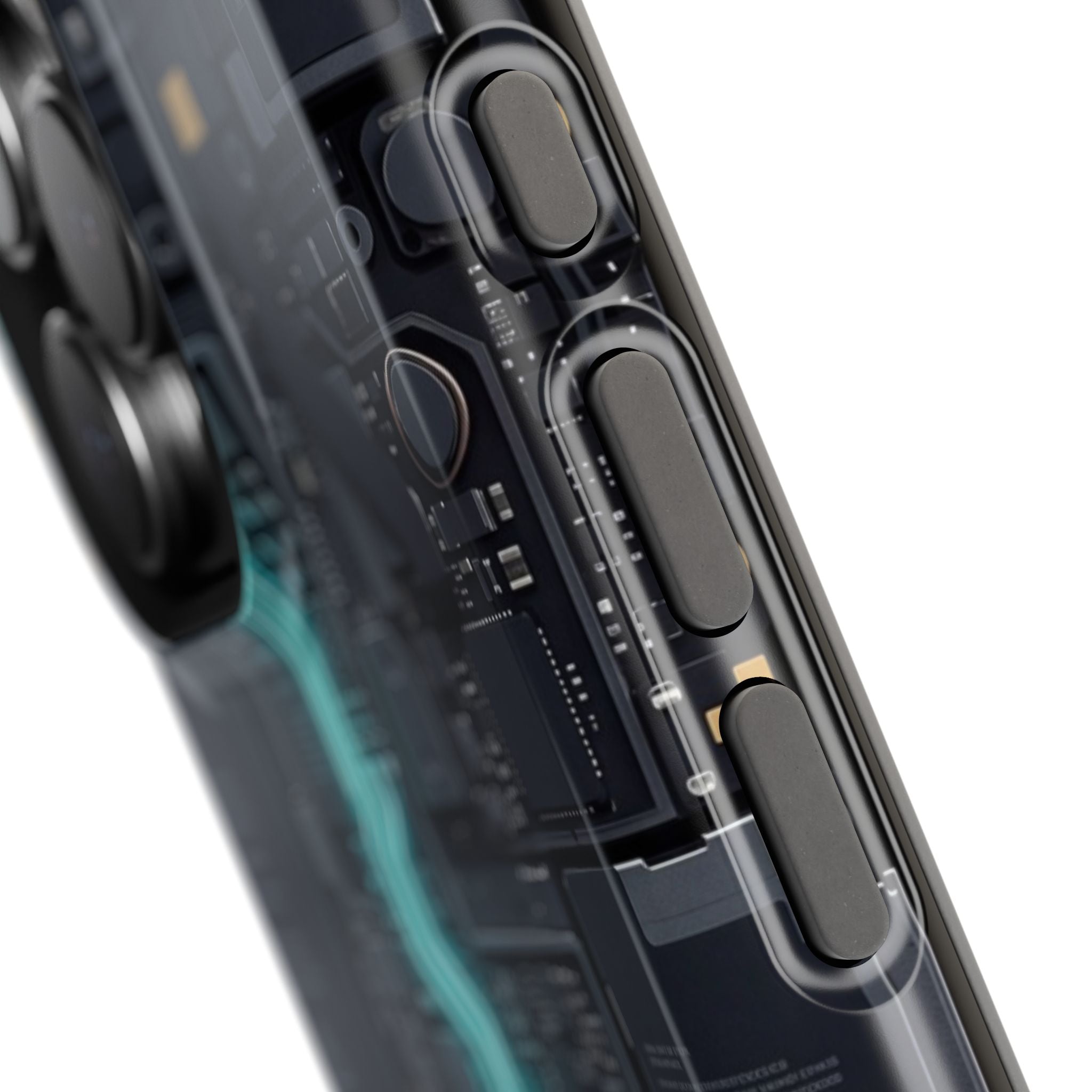 Cyan Bolt Electrician Phone Case — Electric Circuit Wireless Charging Cover