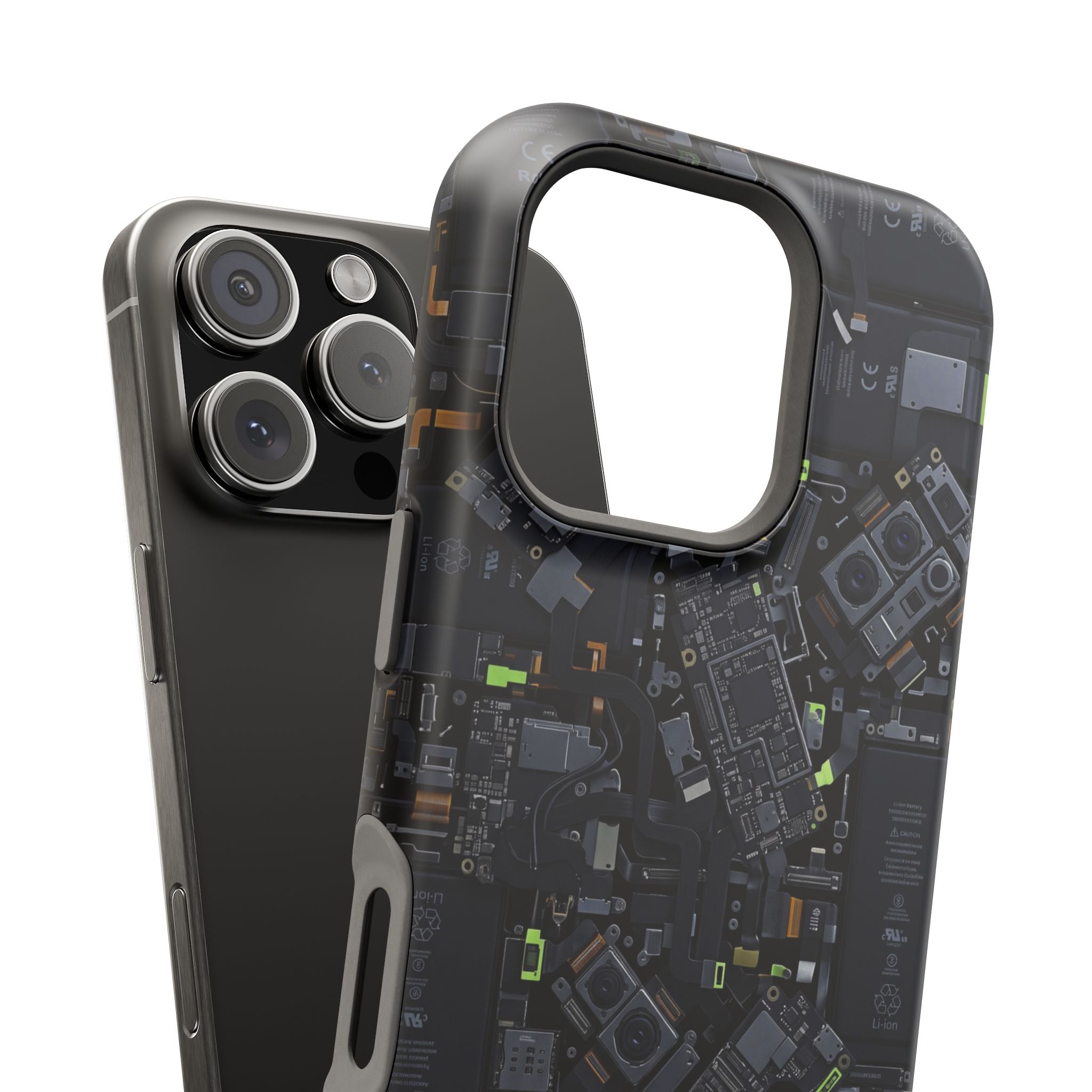 Circuit Core Phone Case — Motherboard Print Wireless Charging Cover