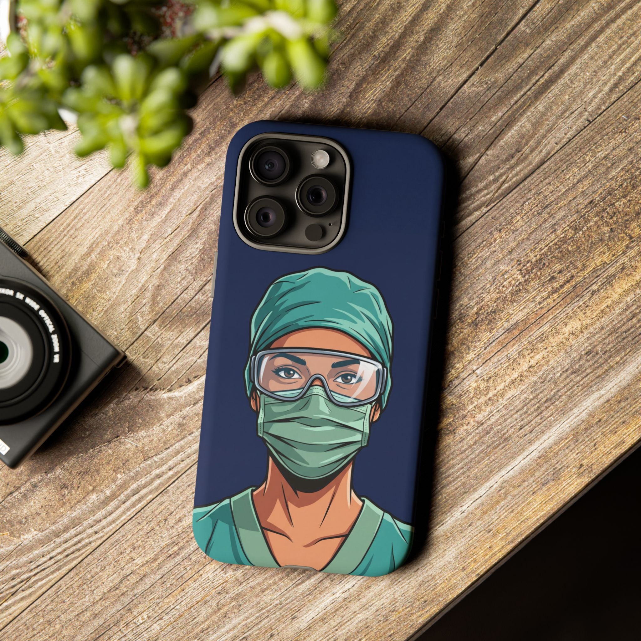 Nurse Illustrated Portrait Phone Case | iPhone & Samsung