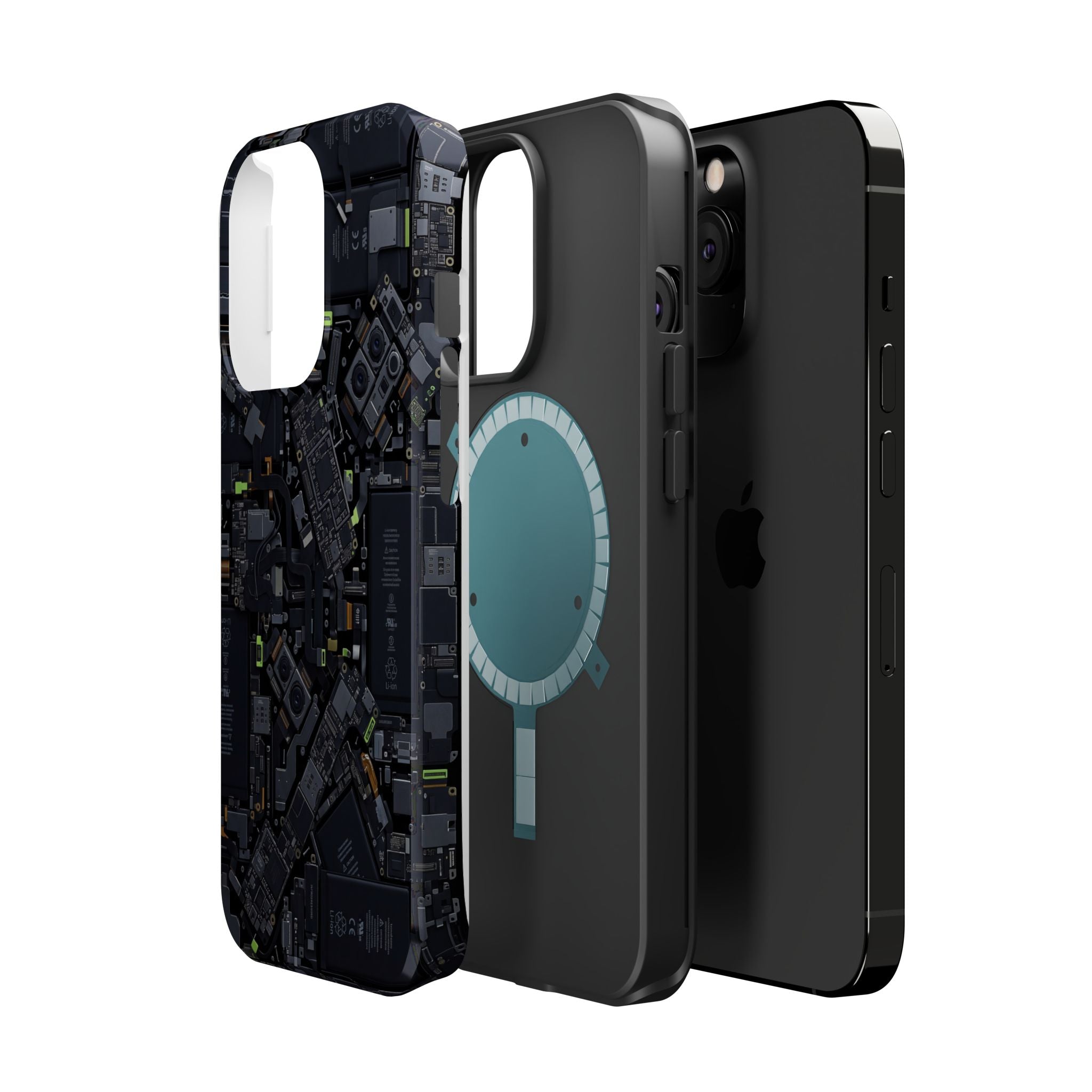 Circuit Core Phone Case — Motherboard Print Wireless Charging Cover