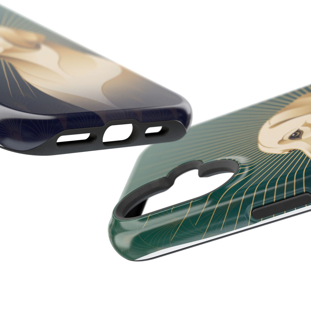 Art Deco Labrador Phone Case — Tough Magnetic Case with Wireless Charging