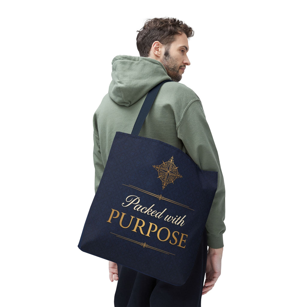 Packed with Purpose Tote | Inspirational Nurse Gift Tote Bag | Healthcare Worker Appreciation Gift | Premium Polyester Carry-All