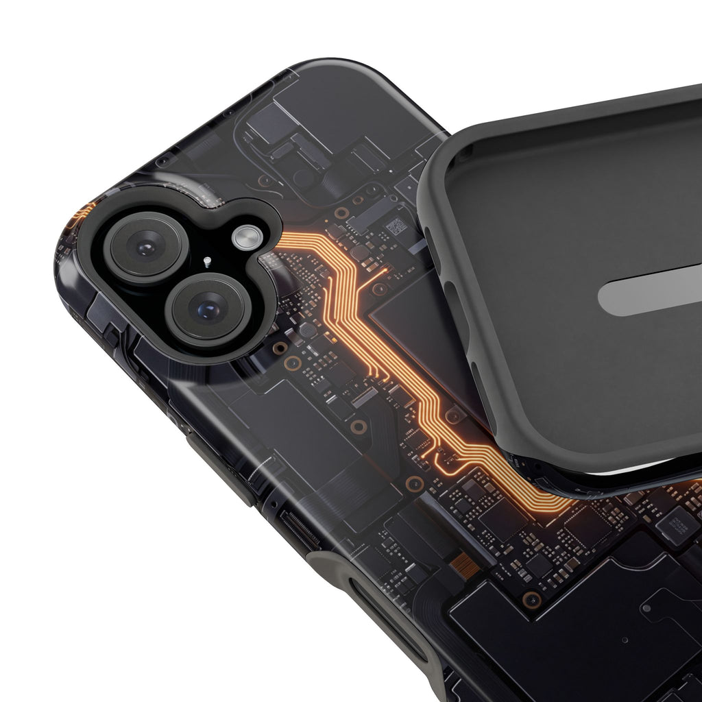 Electrician Circuit Bolt Phone Case — Impact-Resistant Wireless Charging Cover