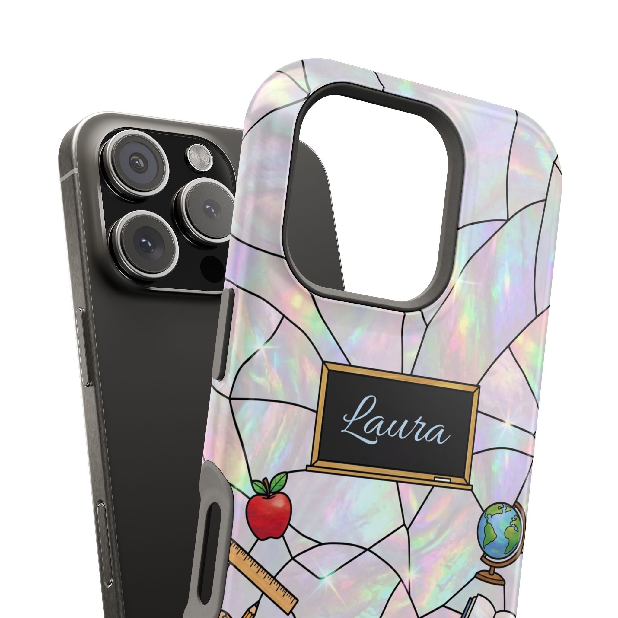 Personalized Teacher Phone Case — Impact-Resistant Wireless Charging Cover