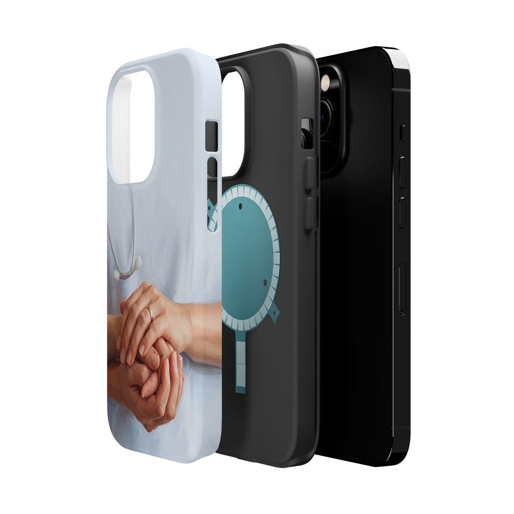 Impact-Resistant Phone Case — Caring Hands Wireless Charging Cover