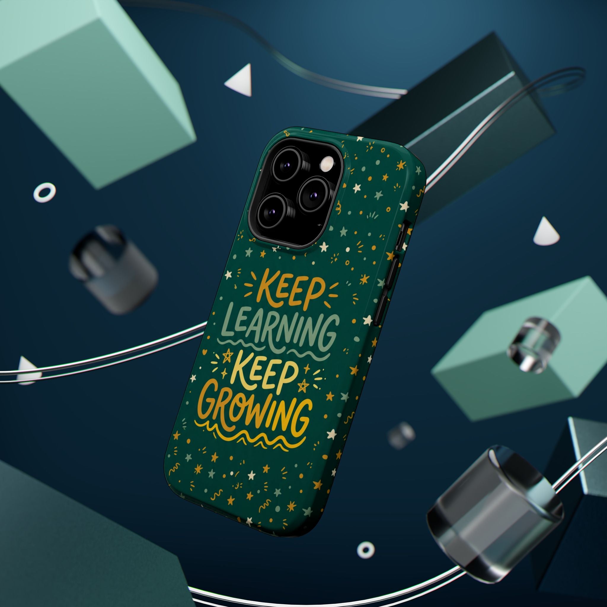 Keep Learning Keep Growing Teacher Phone Case — Wireless Charging Cover
