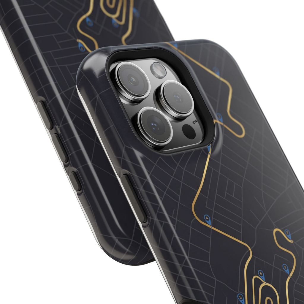 Paramedic/EMT Route Line Phone Case — Magnetic Wireless Charging Cover