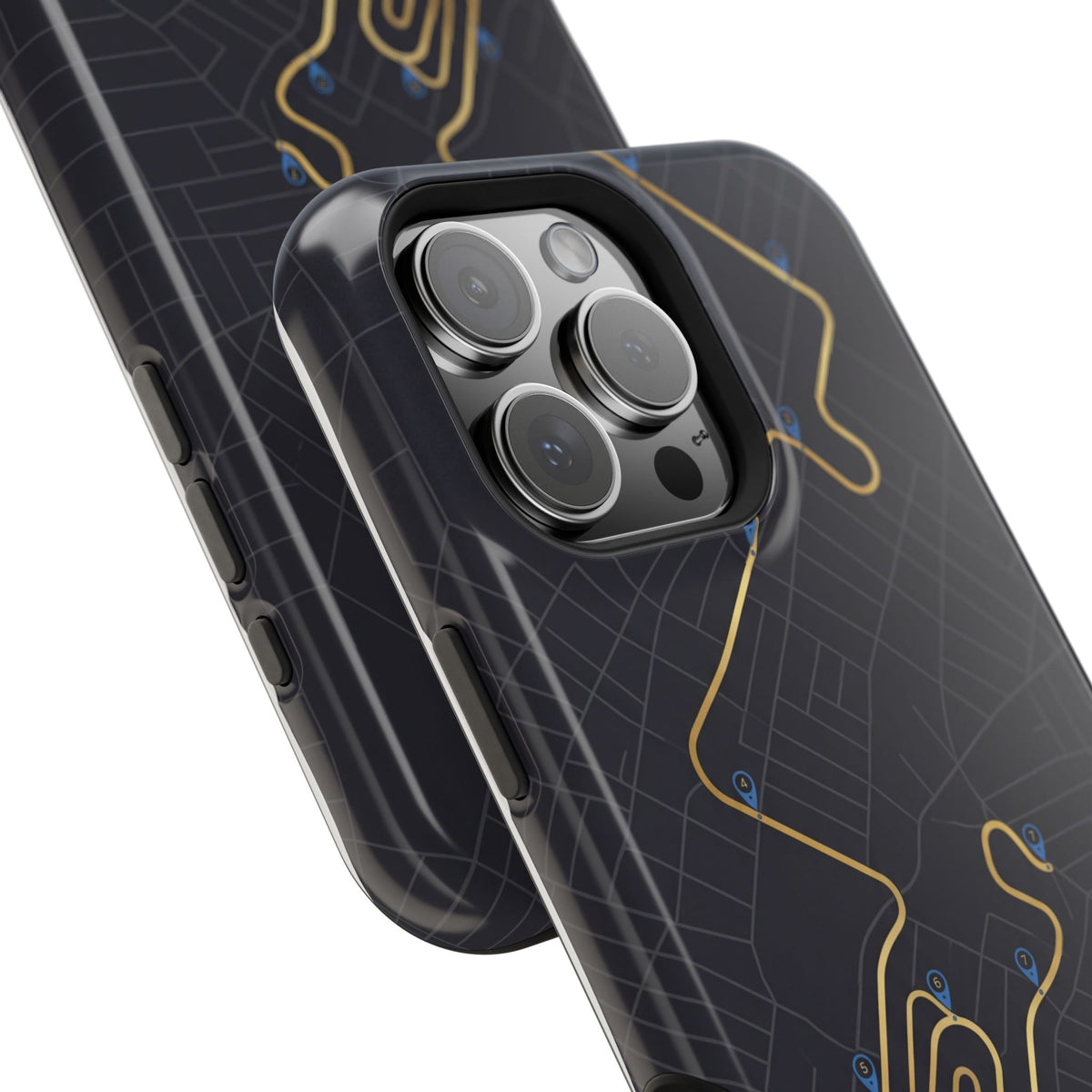 Paramedic/EMT Route Line Phone Case — Magnetic Wireless Charging Cover