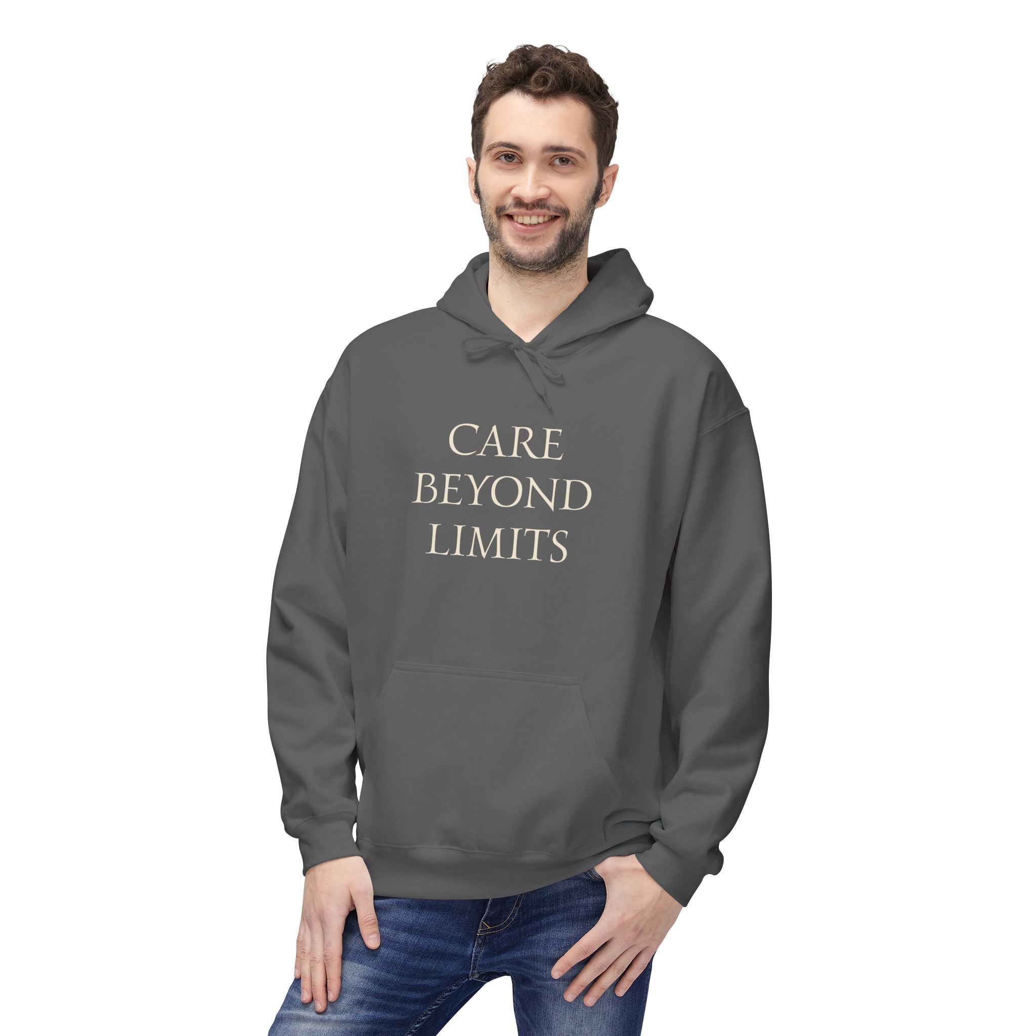 Nurse Hoodie |  Cozy Inspirational "Care Beyond Limits"
