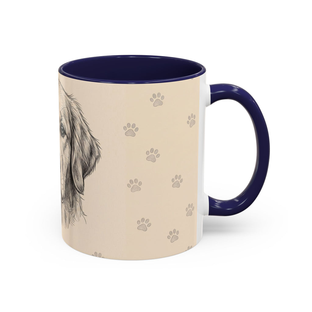 Golden Retriever Sketch Mug | Golden Retriever Lover Gift | Pencil Art Dog Coffee Mug