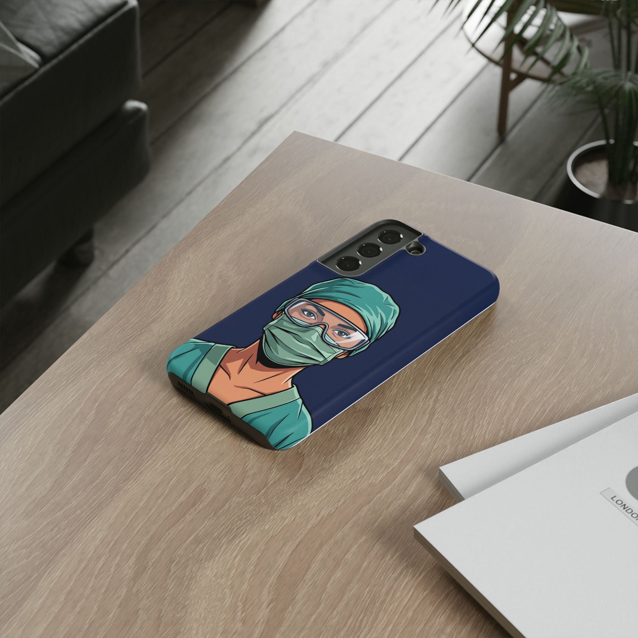 Nurse Illustrated Portrait Phone Case | iPhone & Samsung