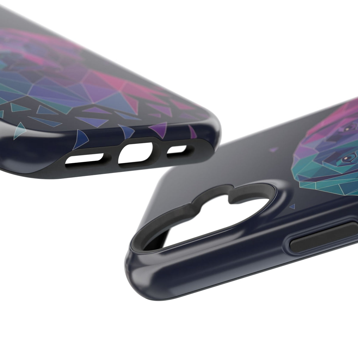 Geometric Labrador Phone Case — Tough Magnetic Case with Wireless Charging