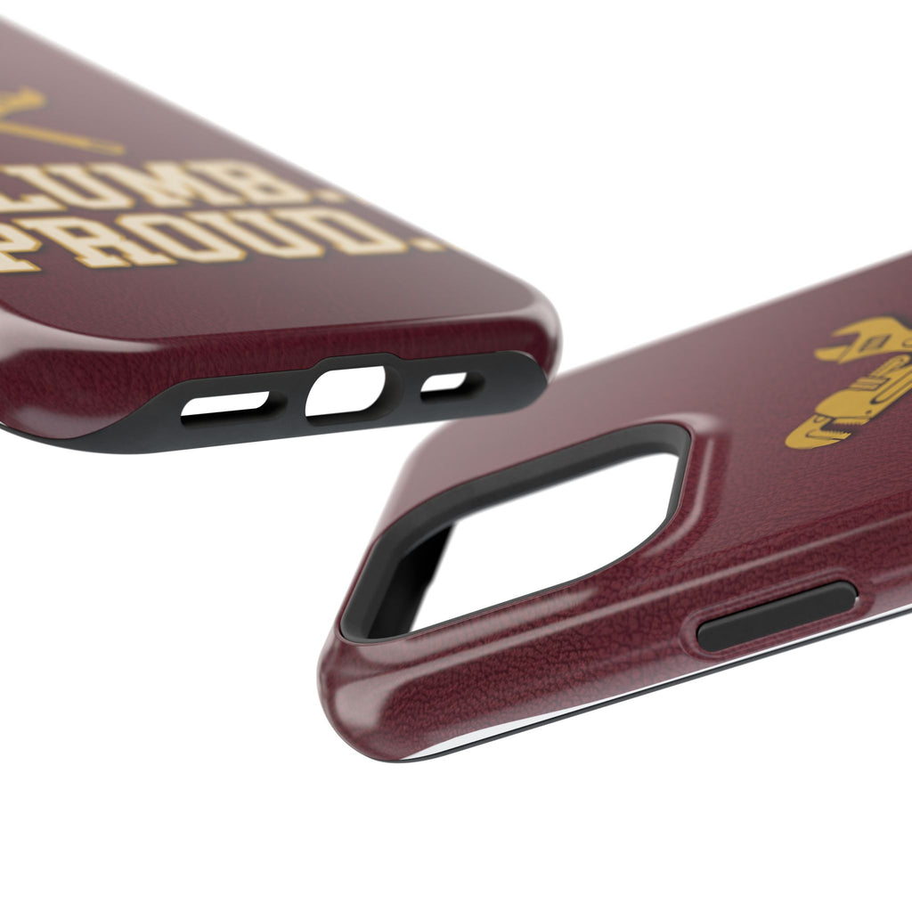 Plumb. Proud. Phone Case — Crossed Wrenches Wireless Charging Cover