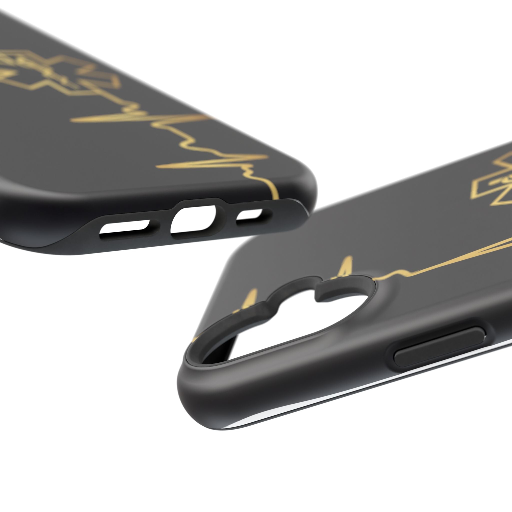 Paramedic/EMT Heartbeat Line Phone Case — Magnetic Wireless Charging Cover