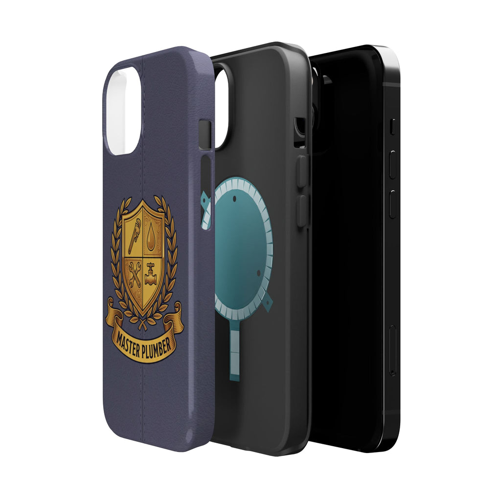 Master Plumber Crest Phone Case — Heraldic Shield Wireless Charging Cover