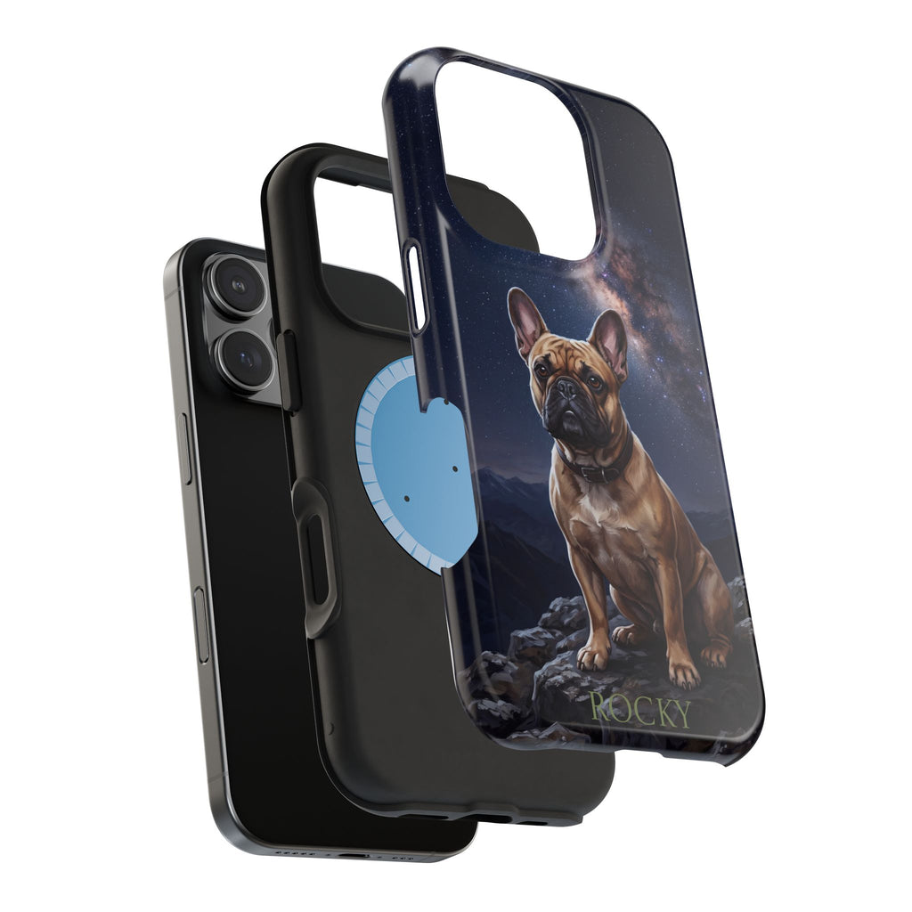 Personalized French Bulldog Starry Night Sky Phone Case — Wireless Charging Cover
