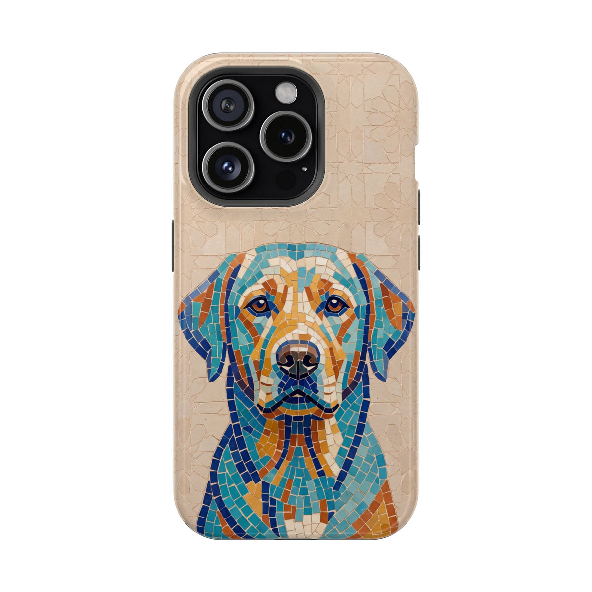 Colorful Labrador Art Phone Case — Tough Magnetic Case with Wireless Charging