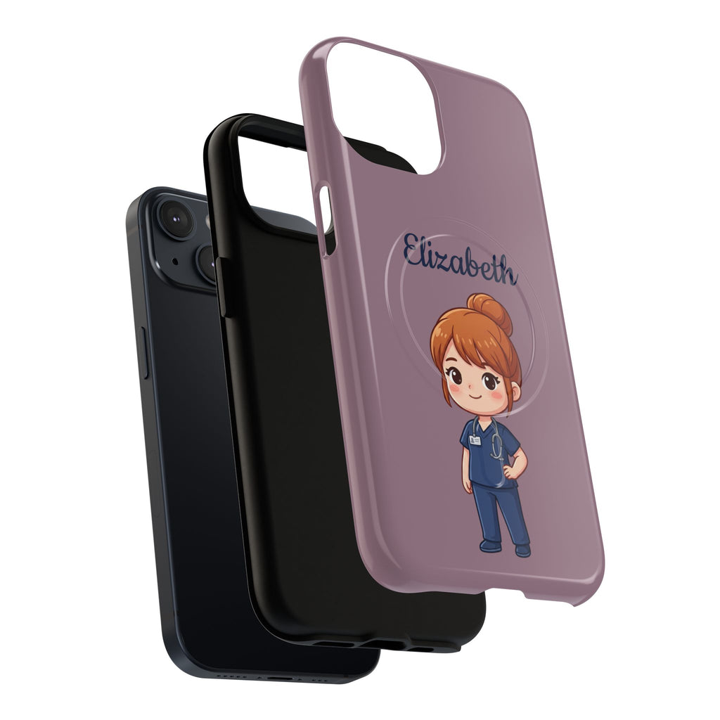 Personalized Nurse Phone Case with Custom Name | MagSafe Compatible iPhone Case