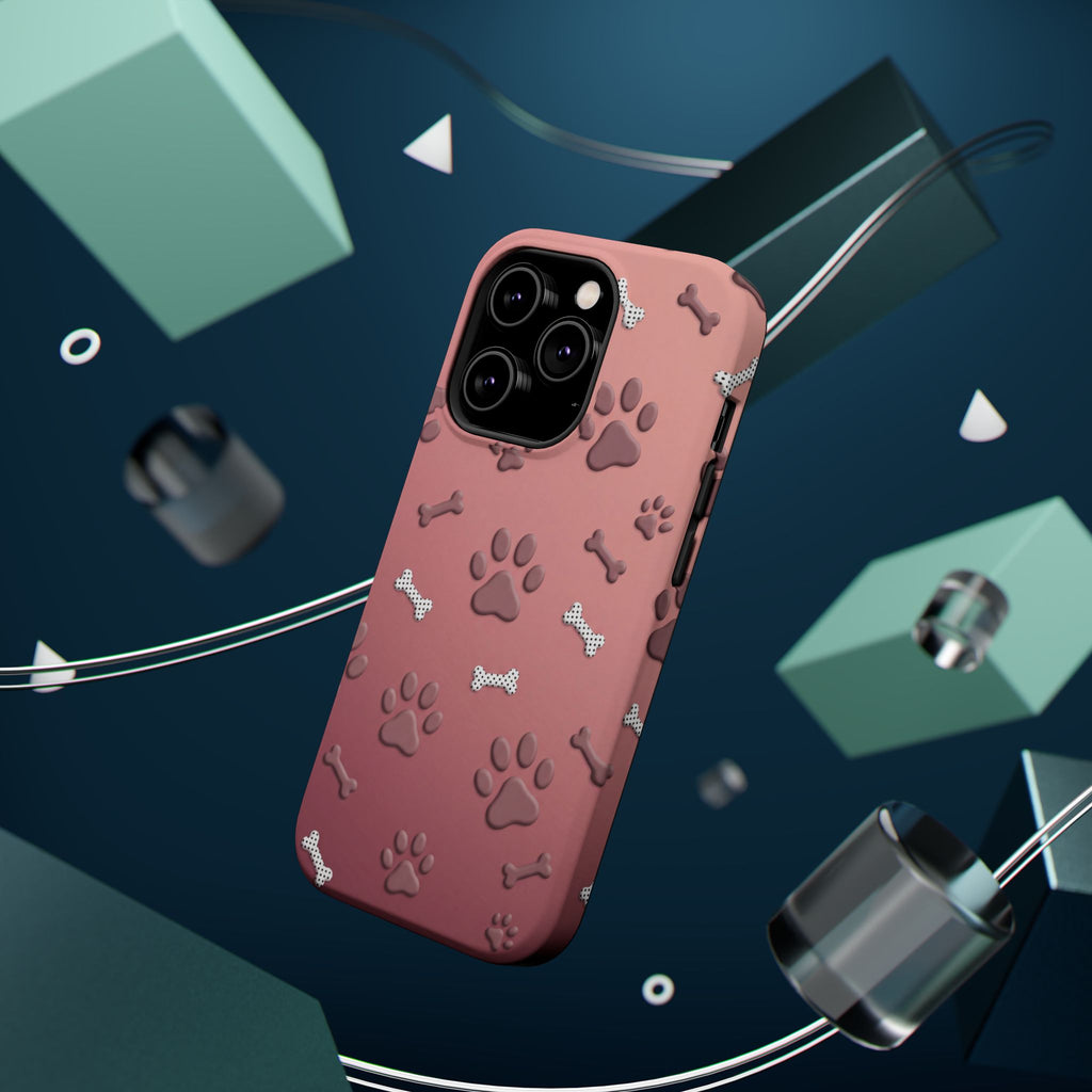 Paws & Bones Phone Case — Impact-Resistant Wireless Charging Cover