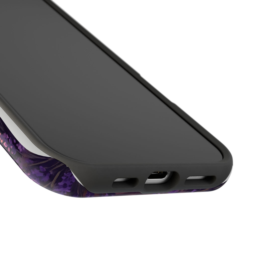 Personalized Dachshund Lavender Field Phone Case — Wireless Charging Cover