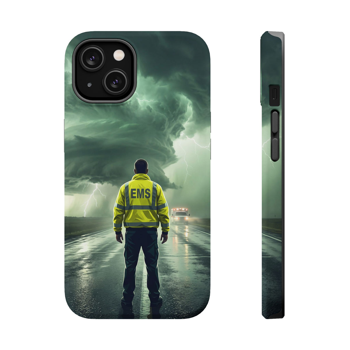 EMS Green Storm Phone Case — Magnetic Wireless Charging Cover