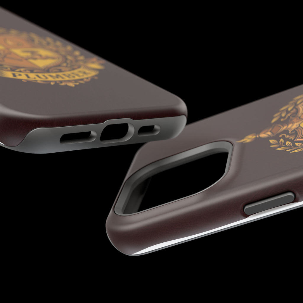 Plumber Crest Phone Case — Heraldic Shield Wireless Charging Cover