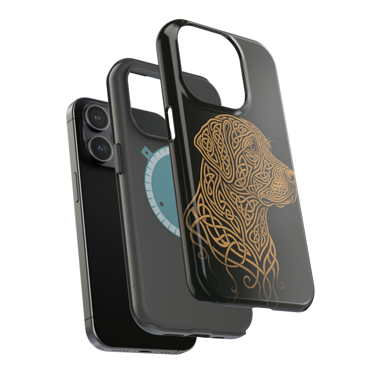 Celtic Knotwork Labrador Phone Case — Tough Magnetic Case with Wireless Charging