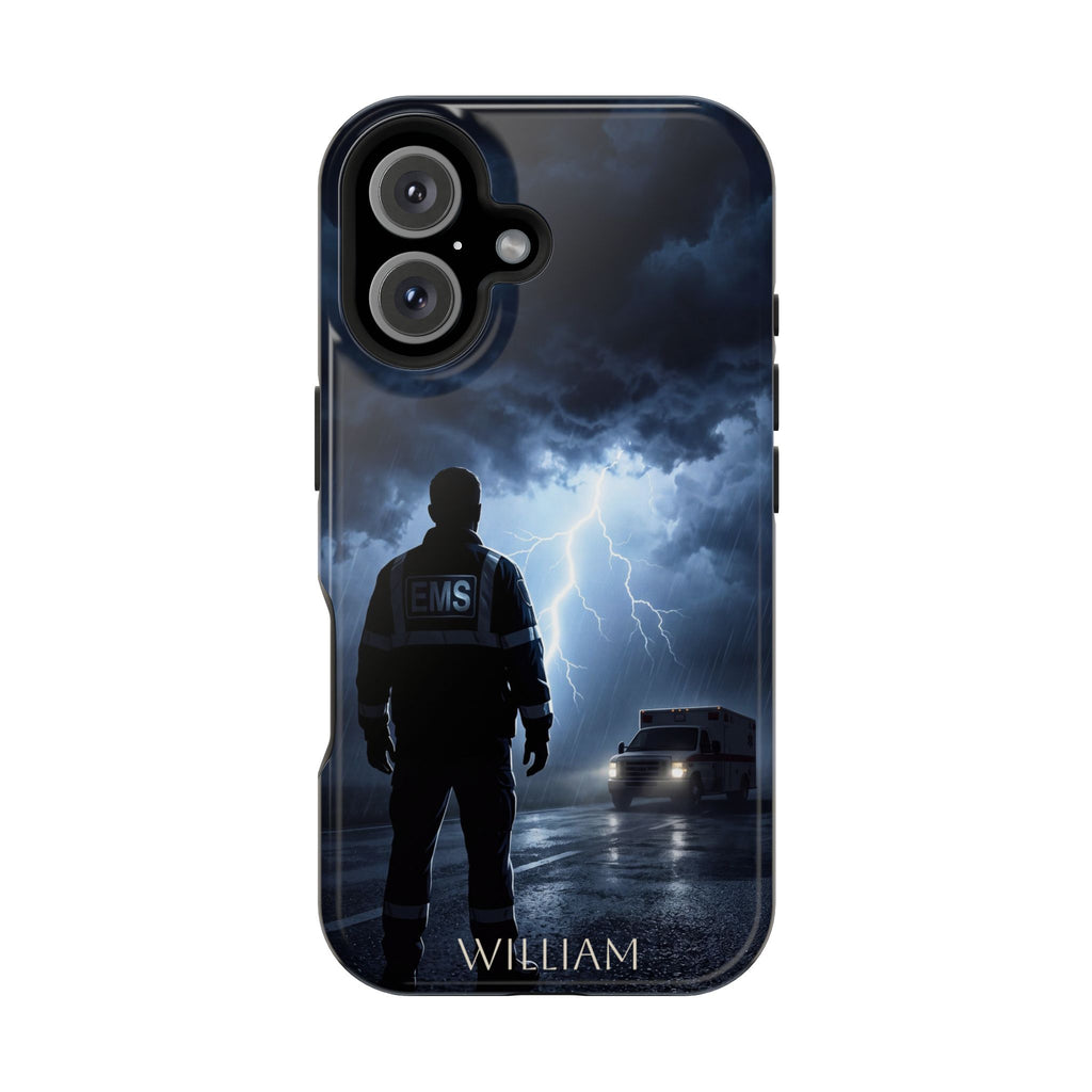 Personalized Lightning Storm EMS Phone Case — Wireless Charging Cover