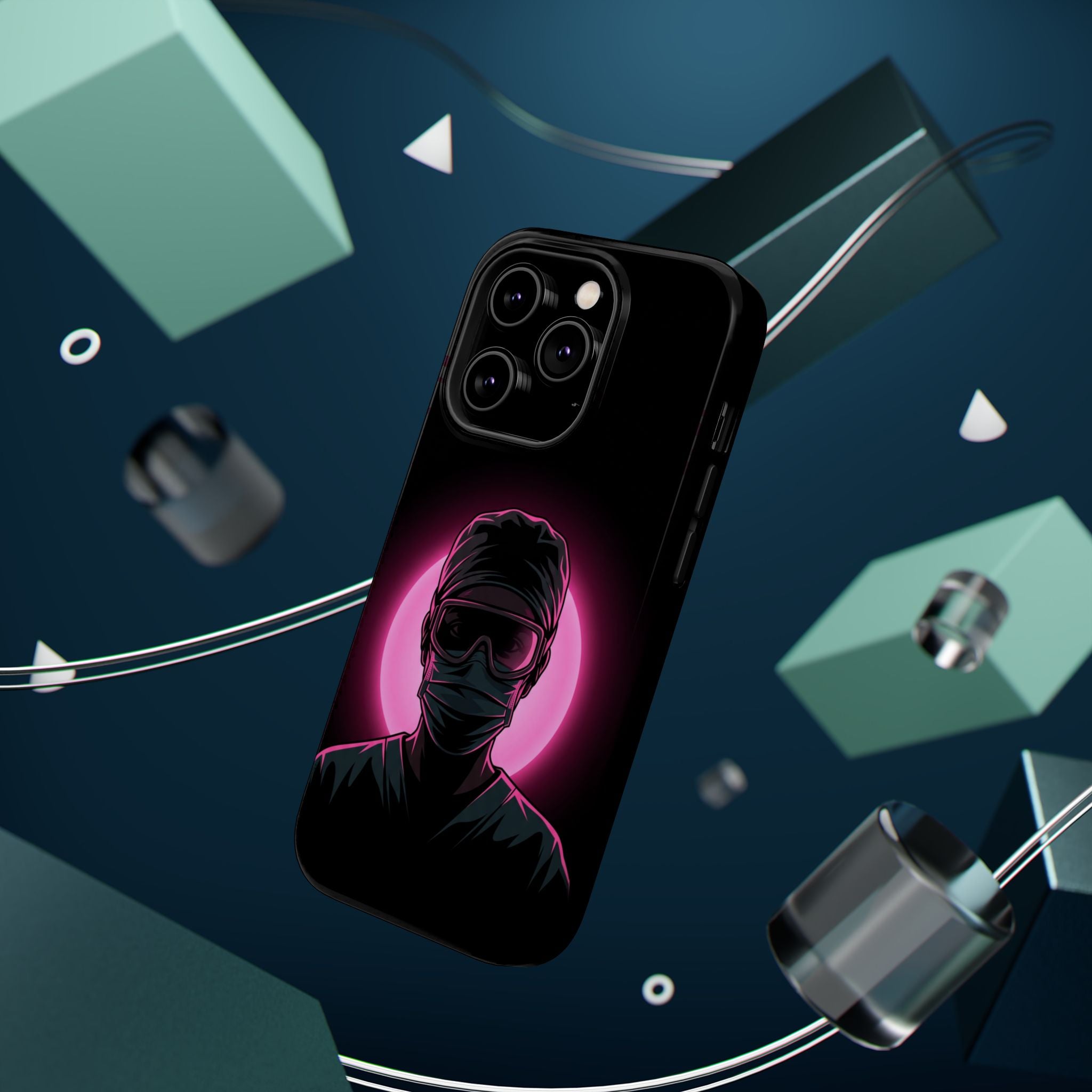 Nurse Portrait Phone Case — Navy Wireless Charging Cover