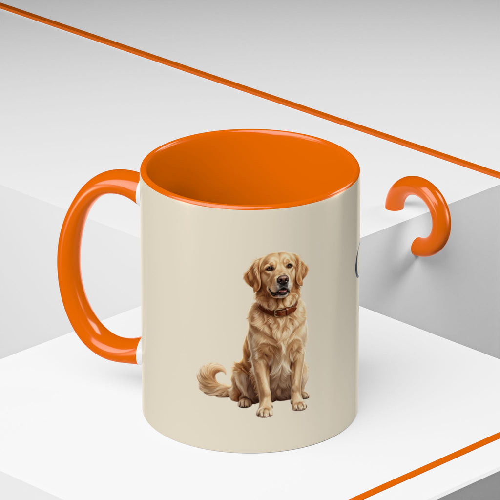Personalized Golden Retriever Mug | Custom Name & Message Dog Mom Dad Coffee Mug