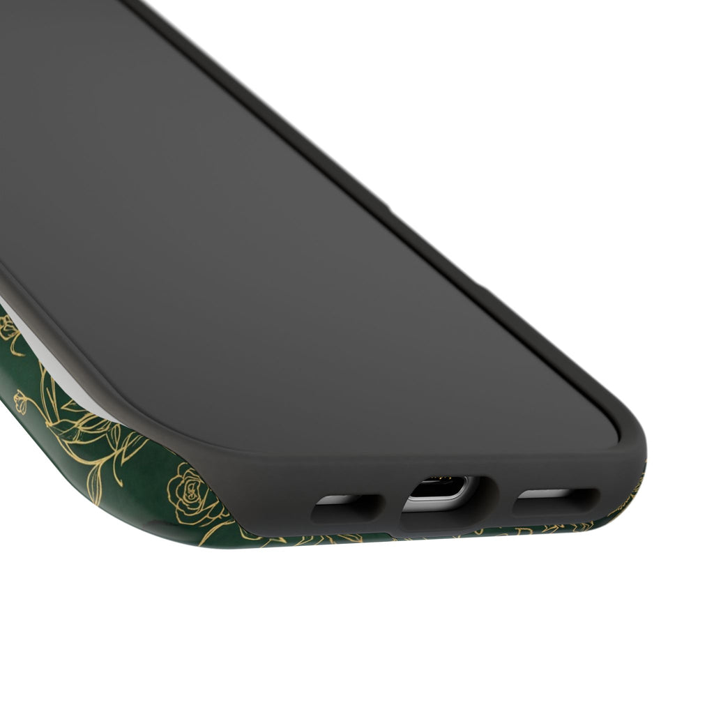 Personalized Nurse Botanical Phone Case — Impact-Resistant Wireless Charging Cover