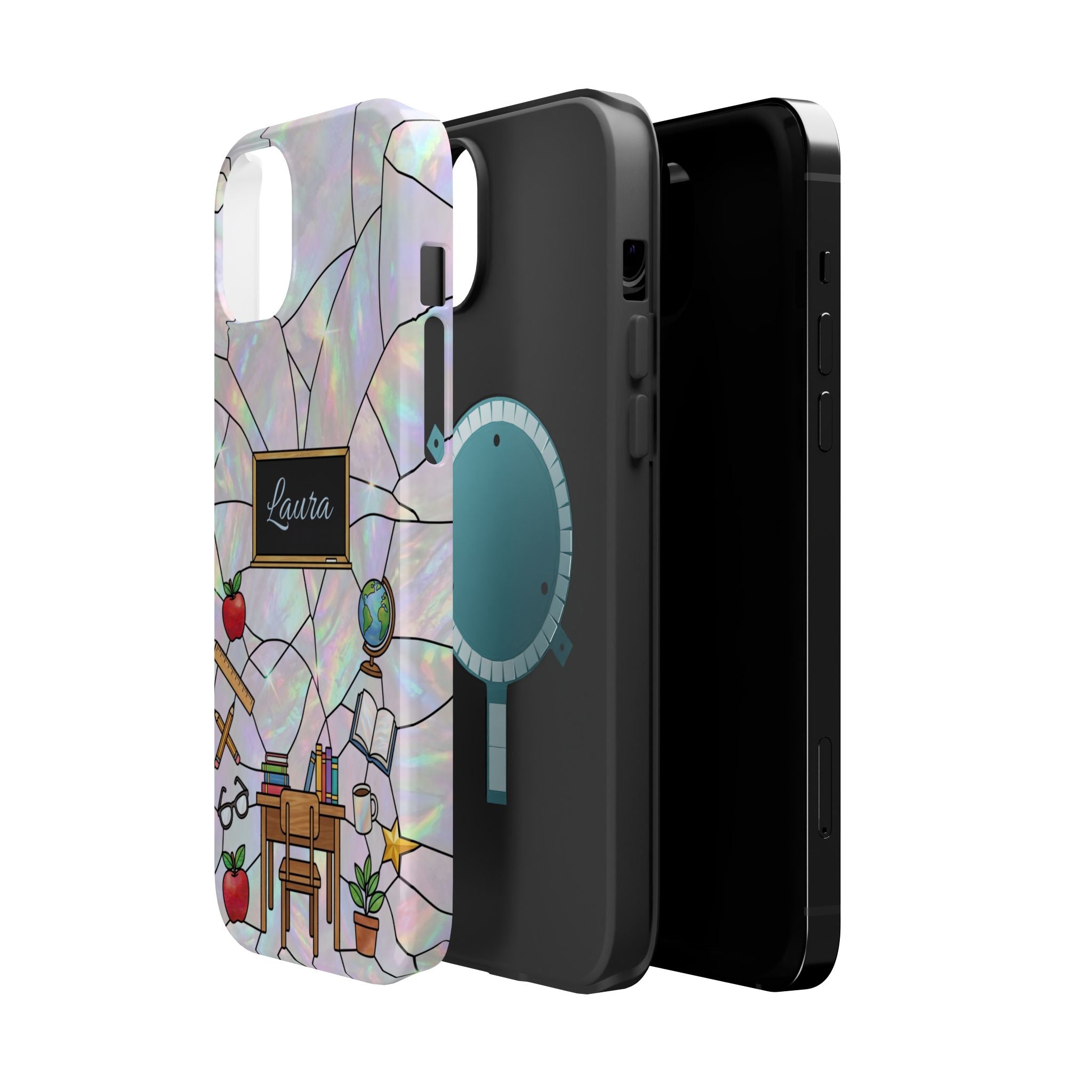 Personalized Teacher Phone Case — Impact-Resistant Wireless Charging Cover