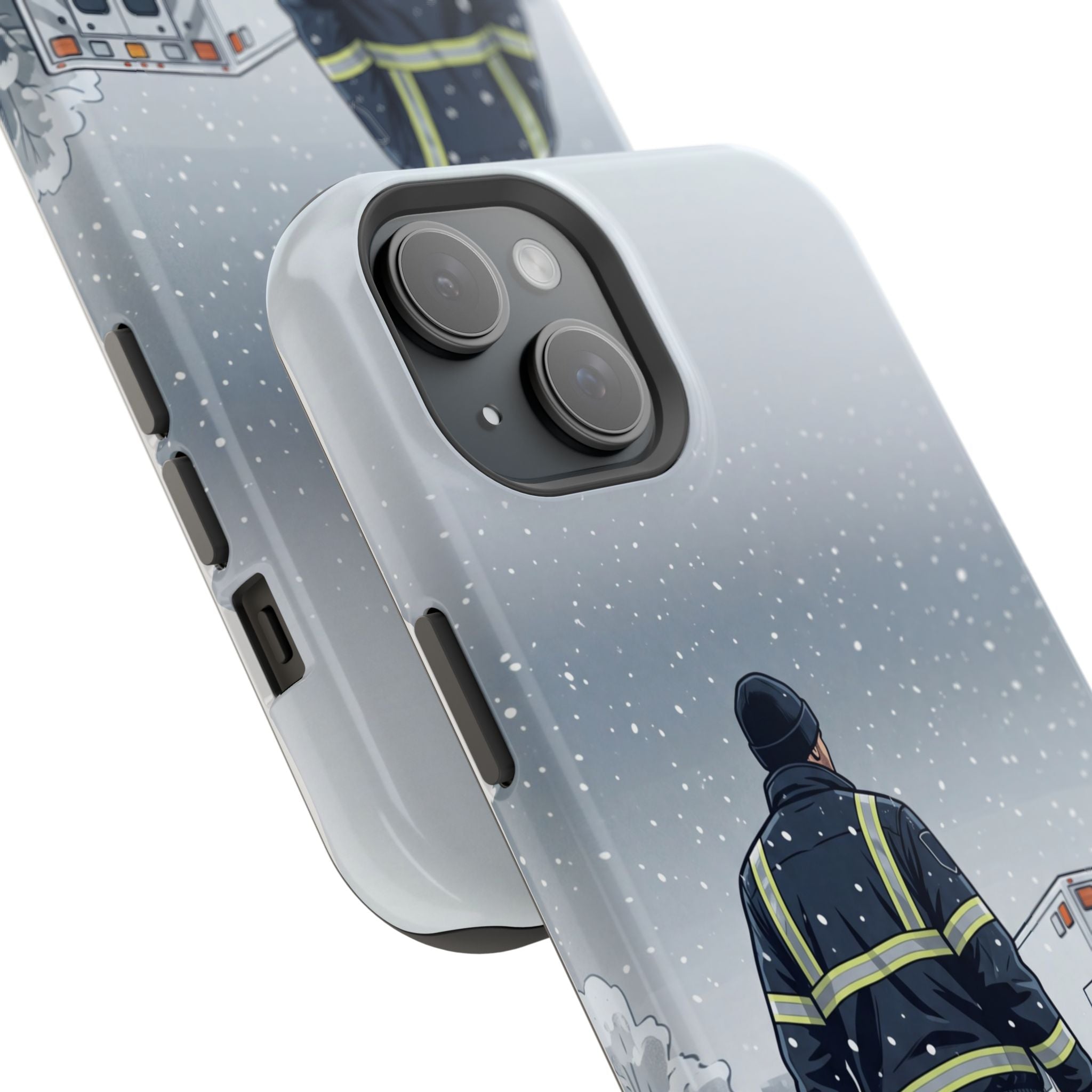 Bold Paramedic/EMT Portrait Phone Case — Magnetic Wireless Charging Cover