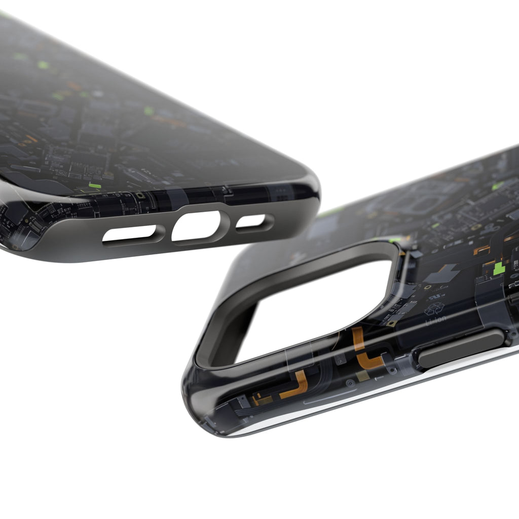 Circuit Core Phone Case — Motherboard Print Wireless Charging Cover