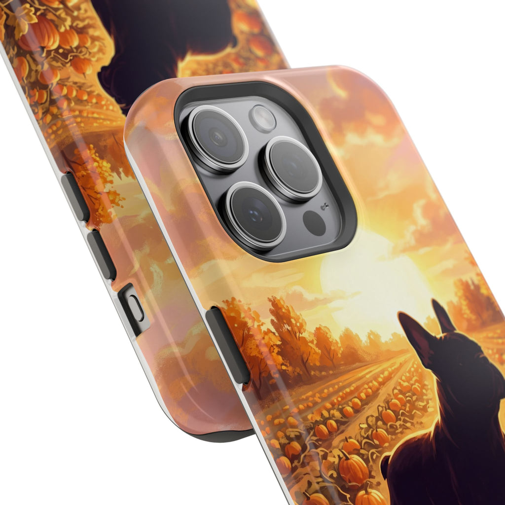 Personalized French Bulldog Pumpkin Patch Phone Case — Wireless Charging Cover