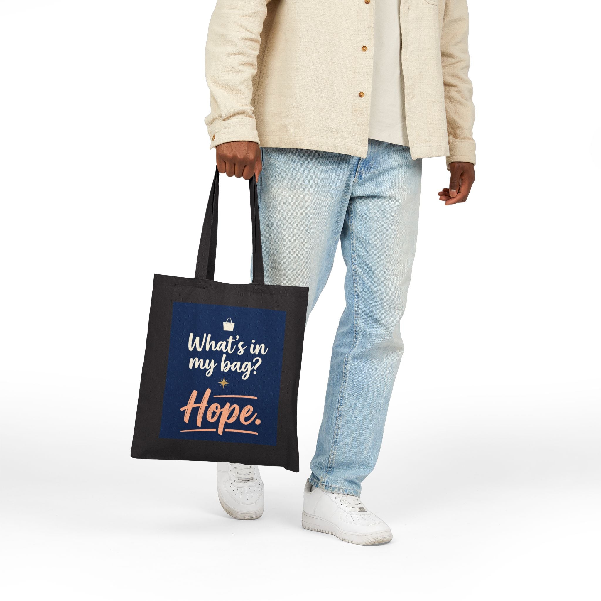 Nurse Tote Bag – What's in my Bag ? Hope  – Cotton Canvas Tote Bag for Nurses