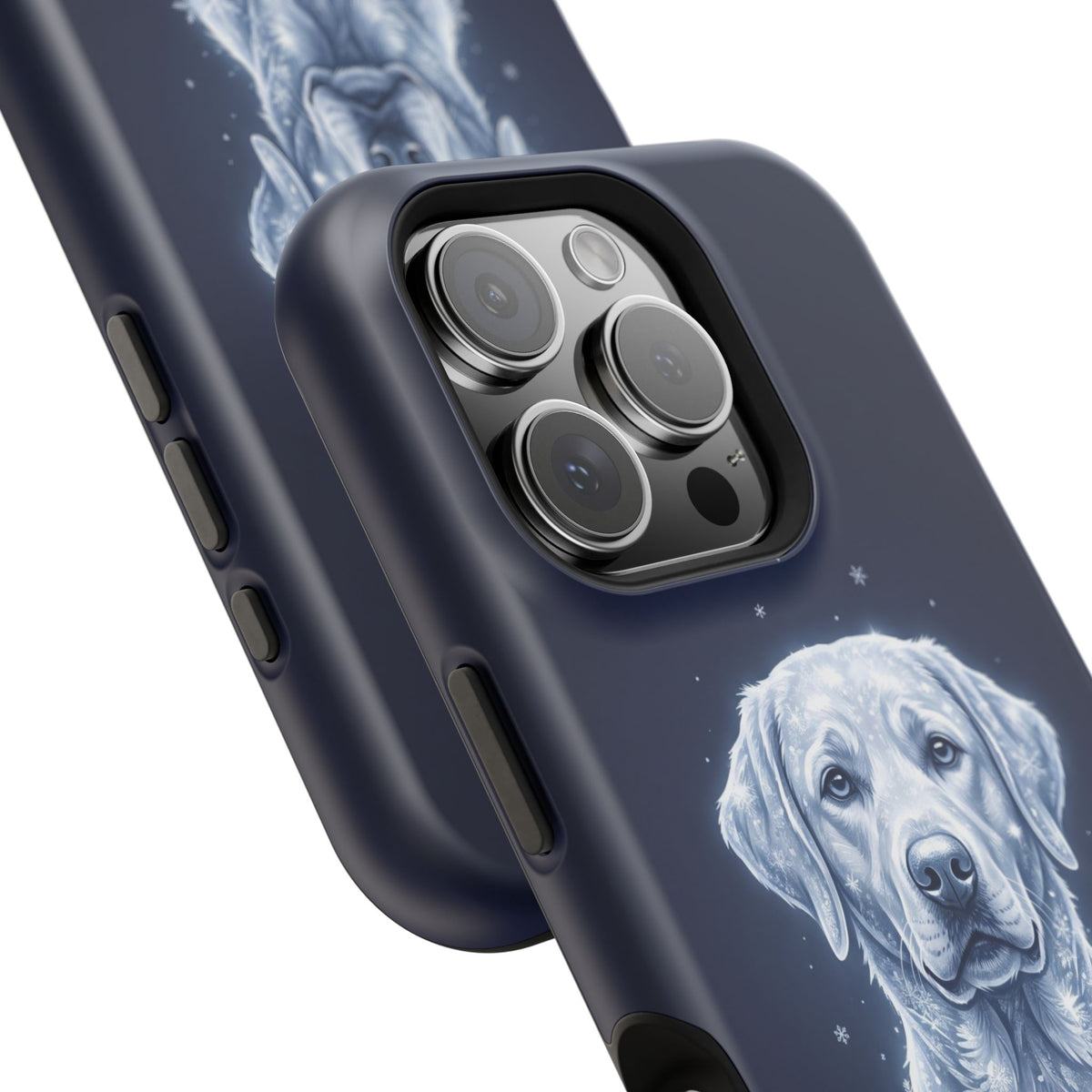 Personalized Winter Snowflake Labrador Phone Case — Tough Magnetic Case with Wireless Charging