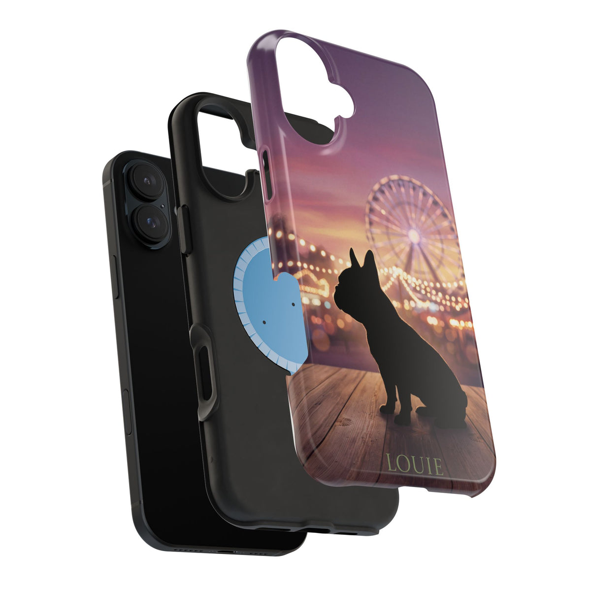 Personalized French Bulldog Carnival Nights Phone Case — Wireless Charging Cover