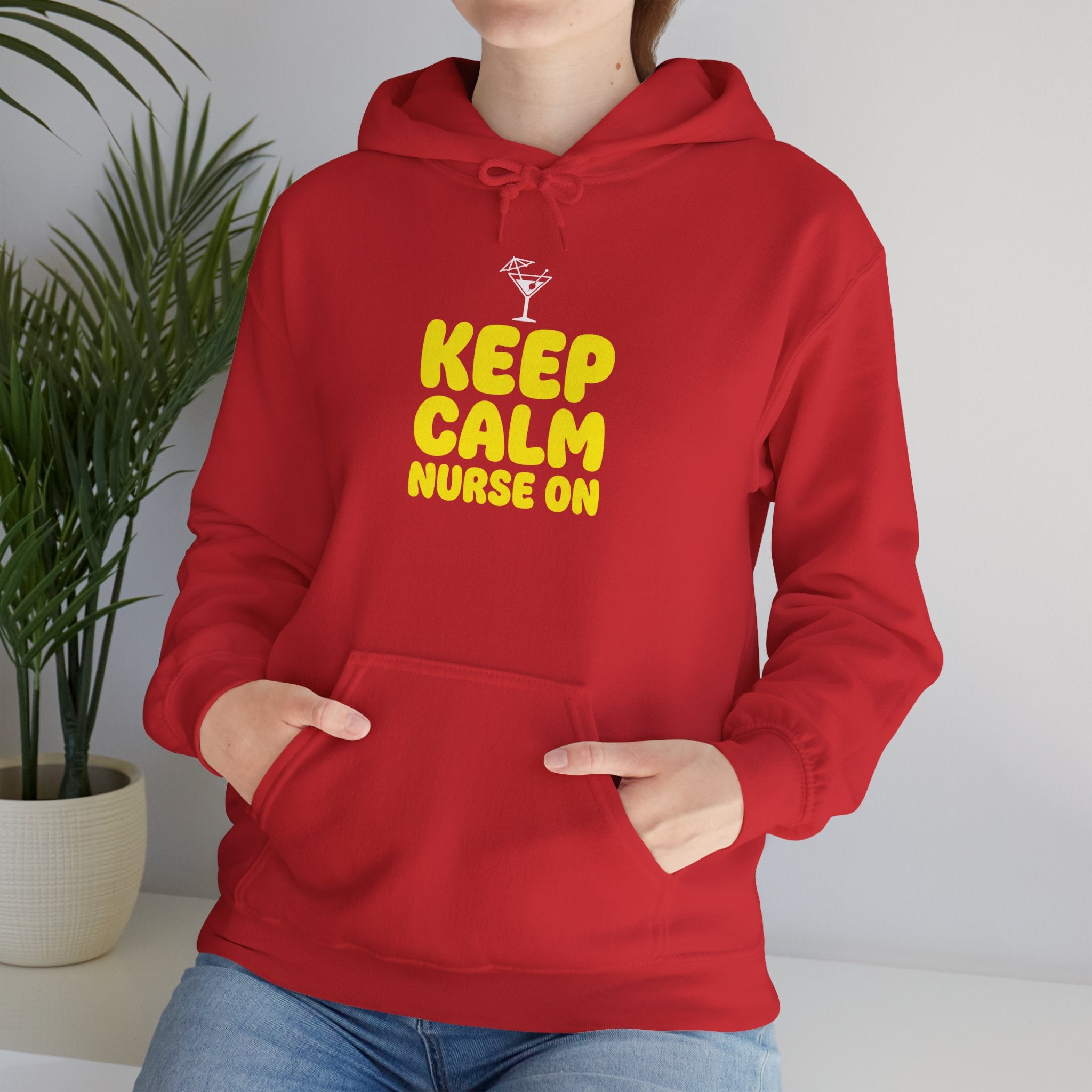 Keep Calm Nurse On Hoodie — Funny Nurse Graphic Pullover