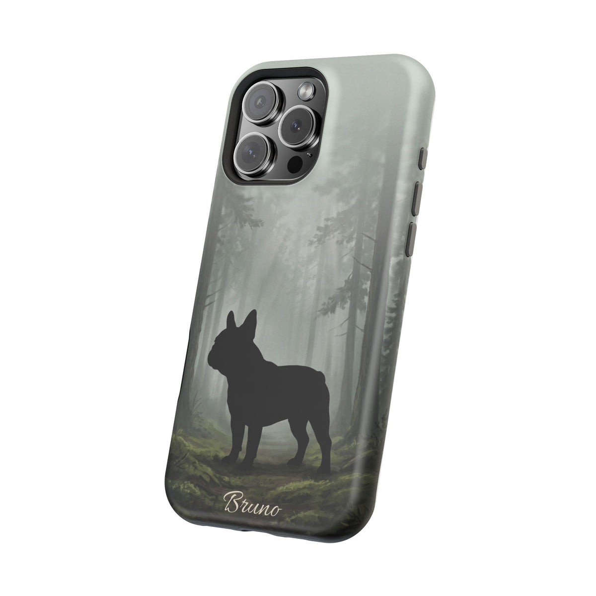 Personalized French Bulldog Misty Forest Phone Case — Wireless Charging Cover