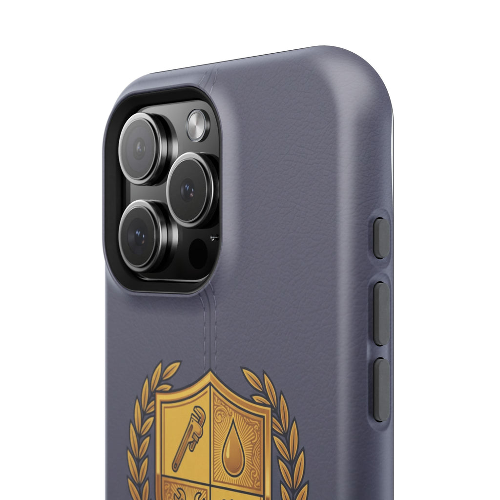 Master Plumber Crest Phone Case — Heraldic Shield Wireless Charging Cover
