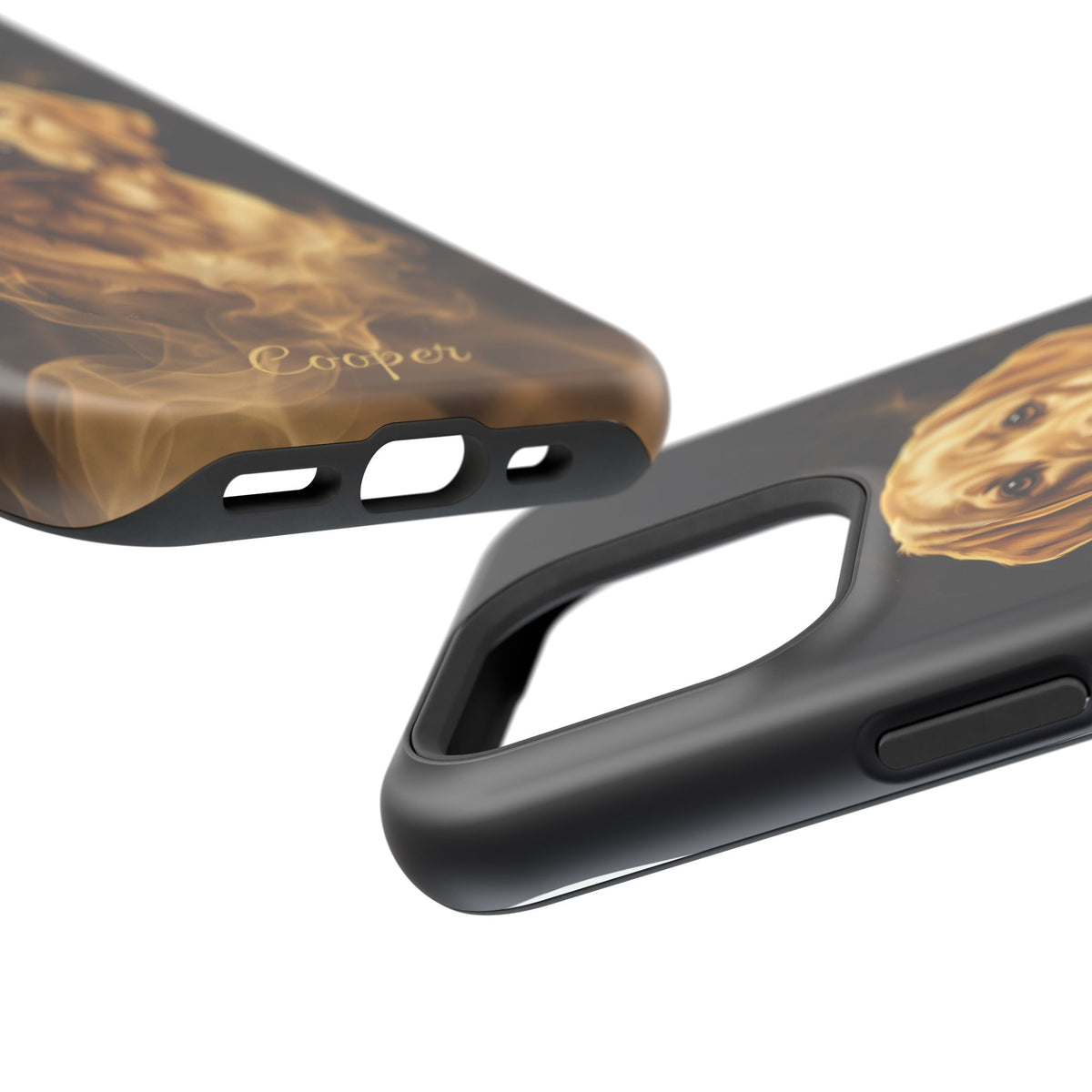 Personalized Gold Smoke Labrador Phone Case — Tough Magnetic Case with Wireless Charging
